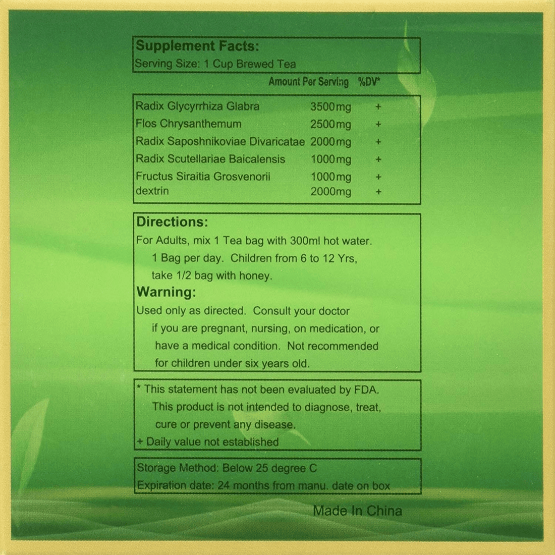 Tibetan Baicao Tea - Peal Version