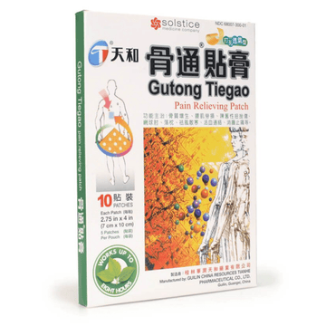 TIANHE GUTONG TIEGAO PAIN RELIEVING PATCH 天和 骨痛貼膏