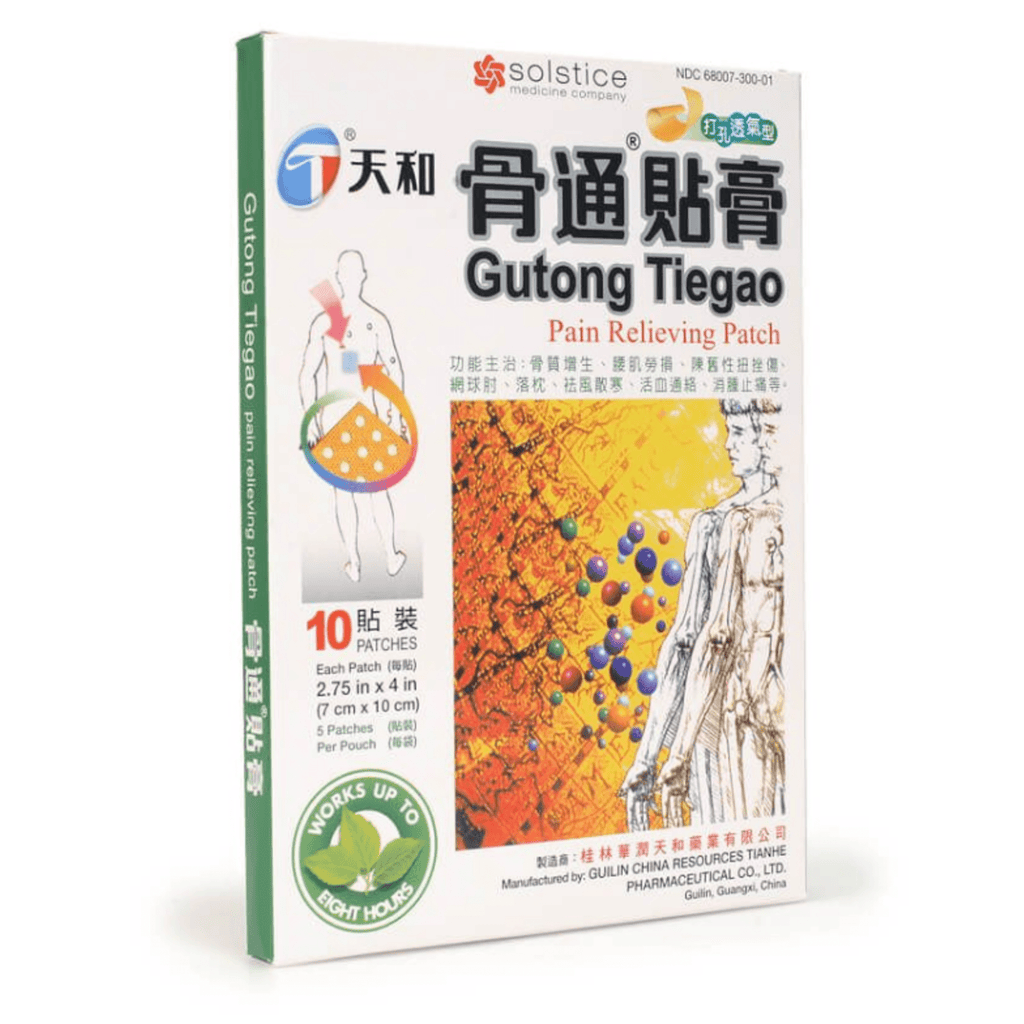 TIANHE GUTONG TIEGAO PAIN RELIEVING PATCH 天和 骨痛貼膏