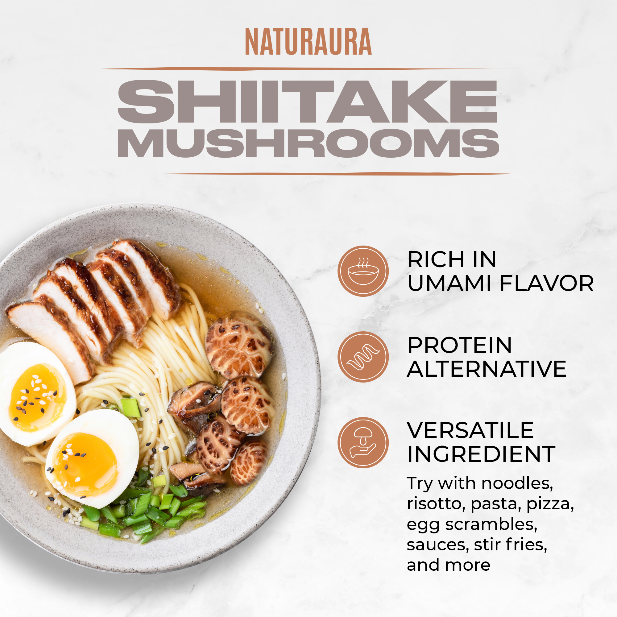 Premium White Flower Shiitake Mushrooms - 1 Pound - Grade AAA