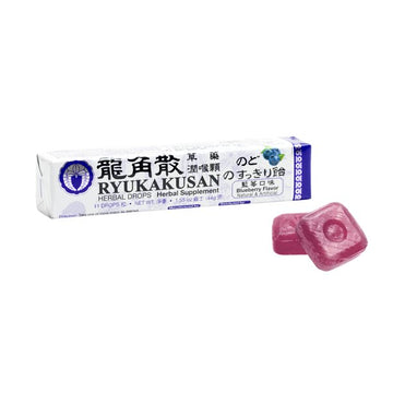RYUKAKUSAN HERBAL DROPS - BLUEBERRY FLAVOR (STICK) - Herbs Depo