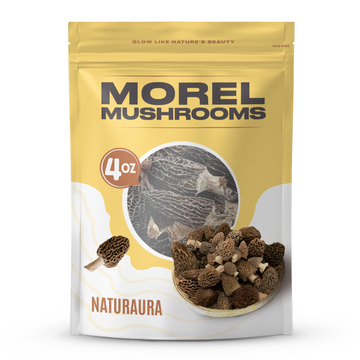 NATURAURA - Dried Morel Mushrooms (Morchella Conica)
