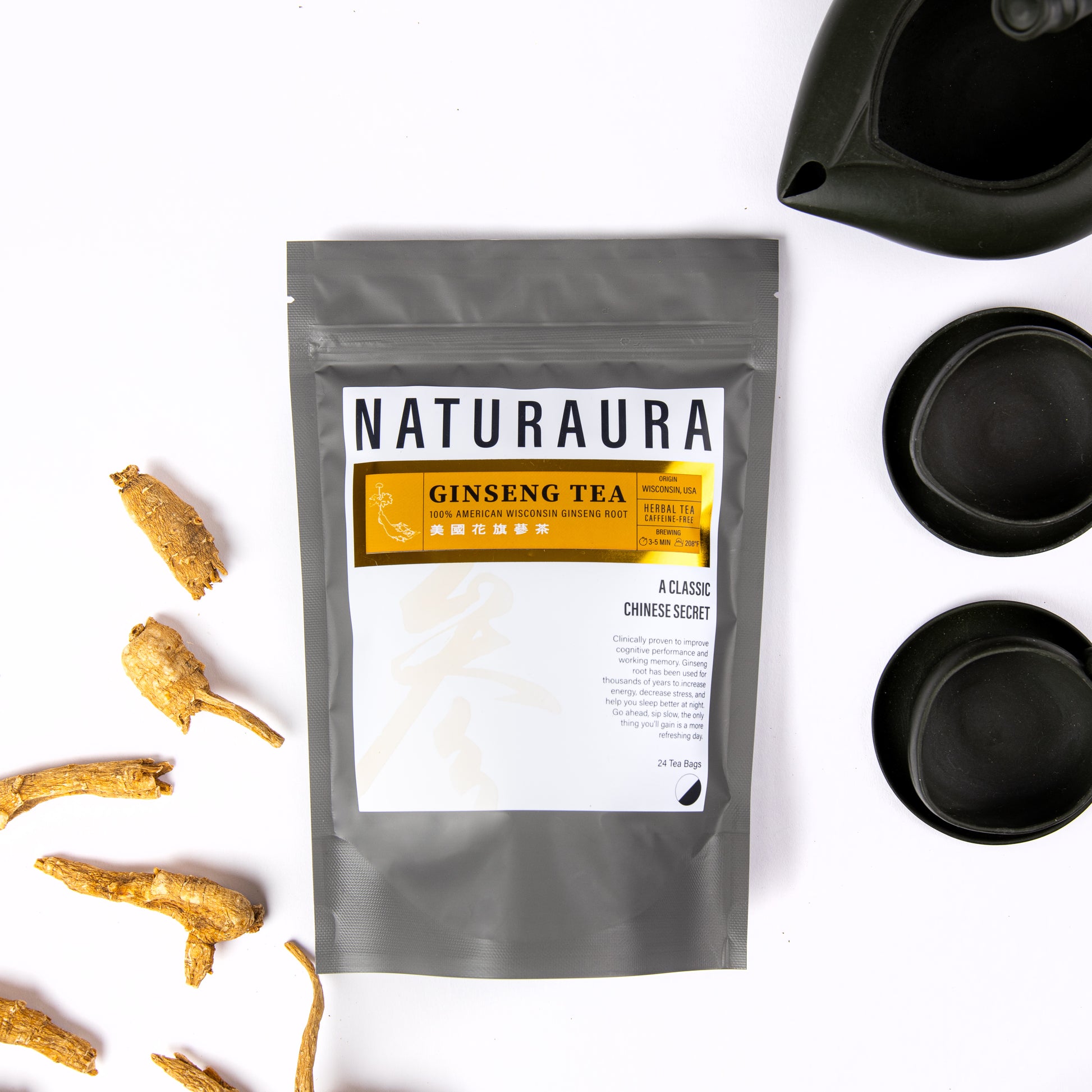 NATURAURA - AMERICAN GINSENG TEA 美國花旗蔘茶 - Herbs Depo
