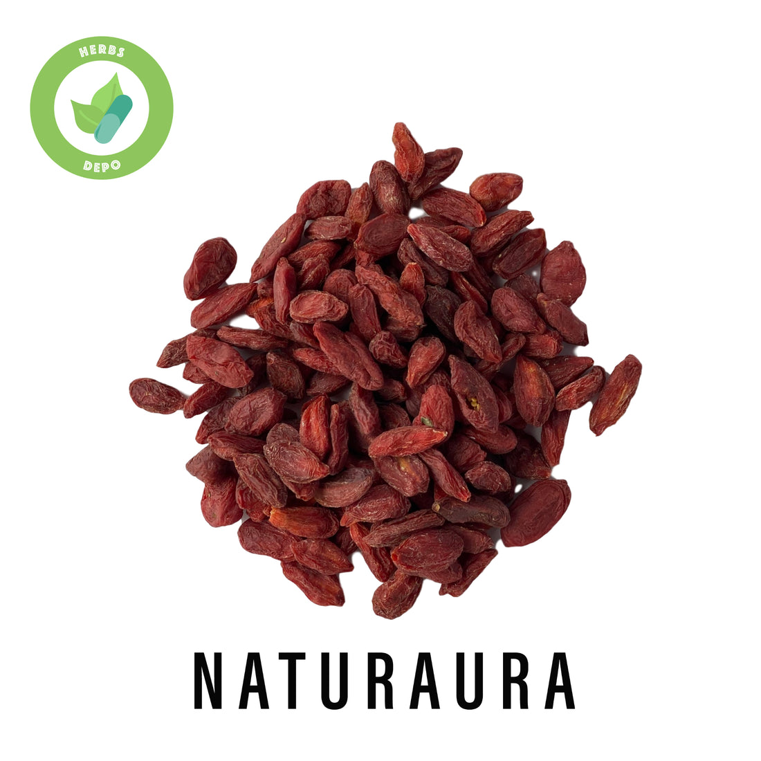 NATURAURA - PREMIUM GOU QI ZI 枸杞子 - WOLFBERRY - GOJI BERRY - LYCIUM CHINENSE - Herbs Depo