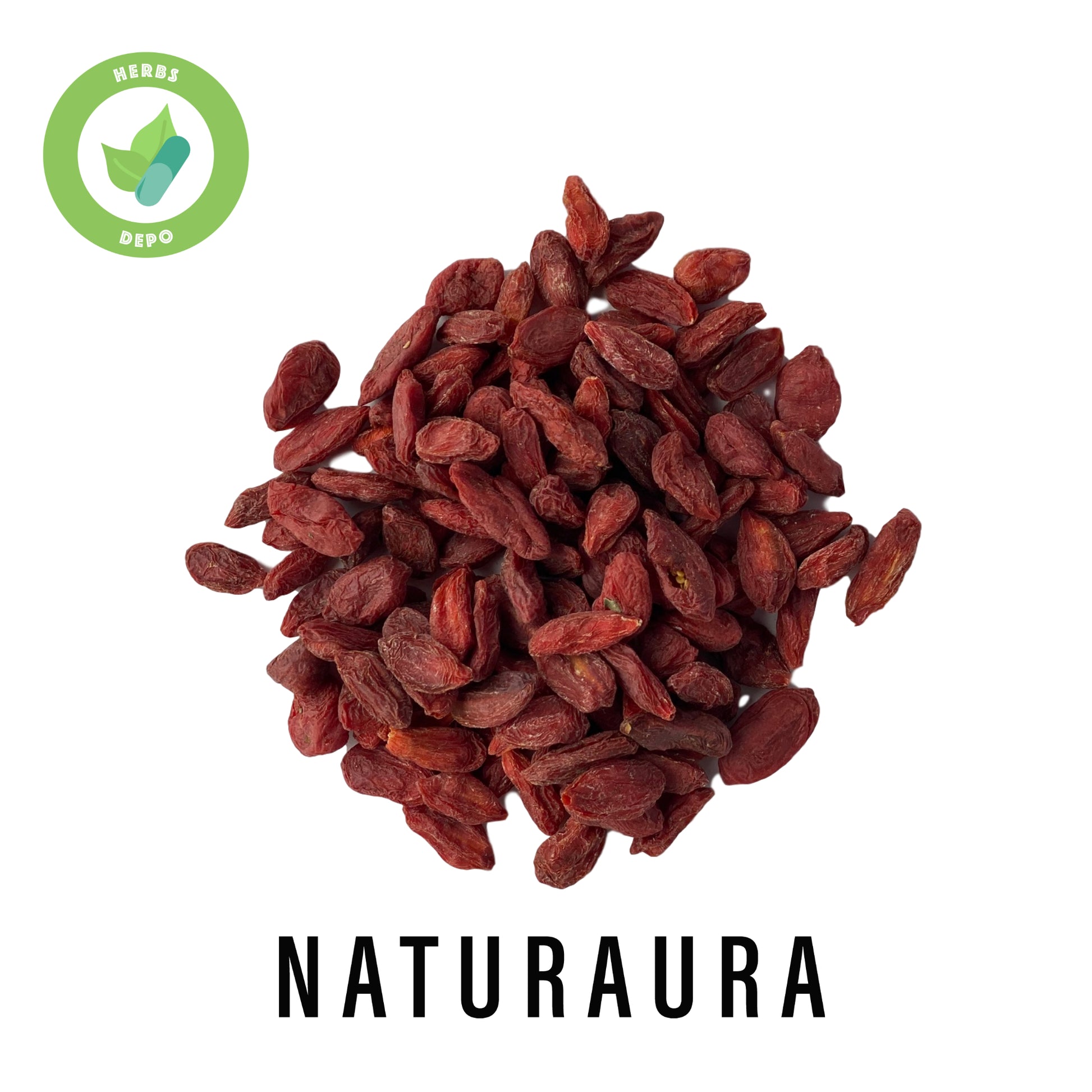 NATURAURA - PREMIUM GOU QI ZI 枸杞子 - WOLFBERRY - GOJI BERRY - LYCIUM CHINENSE - Herbs Depo