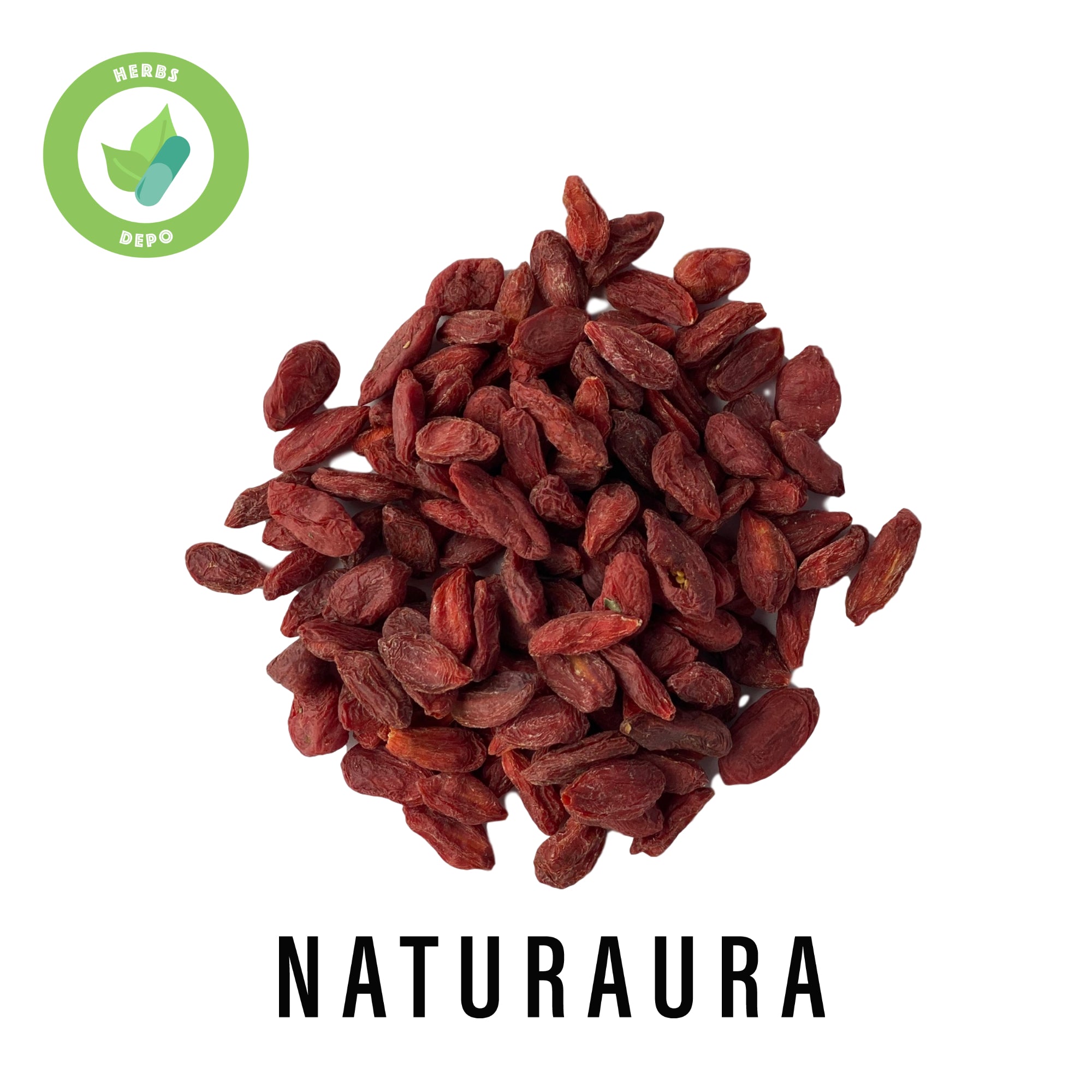 NATURAURA - PREMIUM GOU QI ZI 枸杞子 - WOLFBERRY - GOJI BERRY - LYCIUM CHINENSE - Herbs Depo