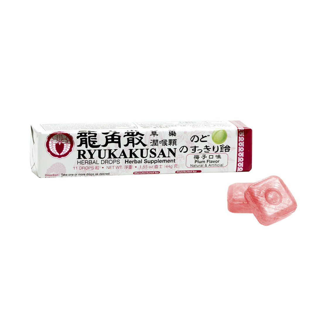RYUKAKUSAN HERBAL DROPS - PLUM FLAVOR (STICK) - Herbs Depo